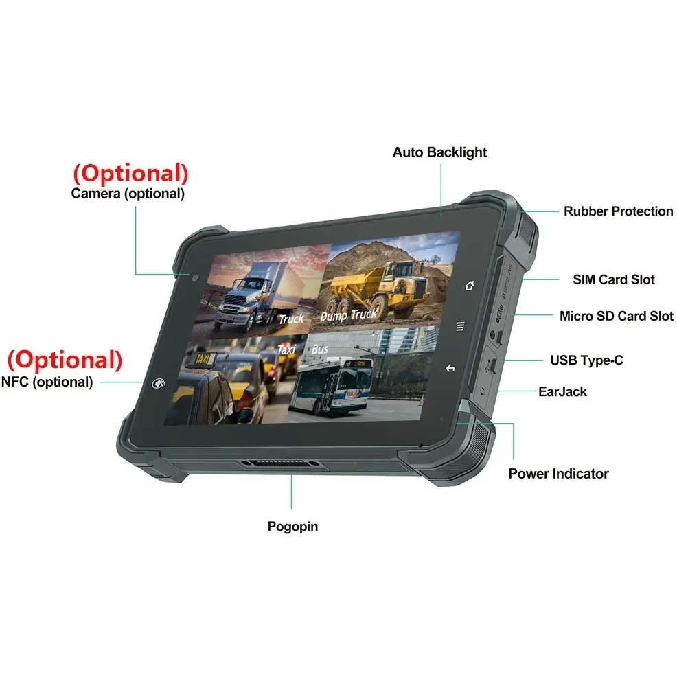 2025 kcosit K70AL ตัวเชื่อมต่อแบบ CANbus Yocto สำหรับอุตสาหกรรมแท็บเล็ต PC กันน้ำ7 "Qualcomm 4gbram CANbus ELD M12ทนทาน