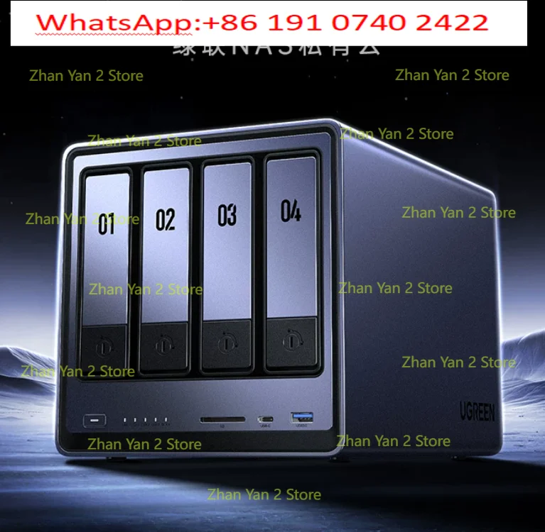 1PCS DXP4800 four-bit NAS home network storage host server personal cloud hard disk AI album file synchronization N100 chip