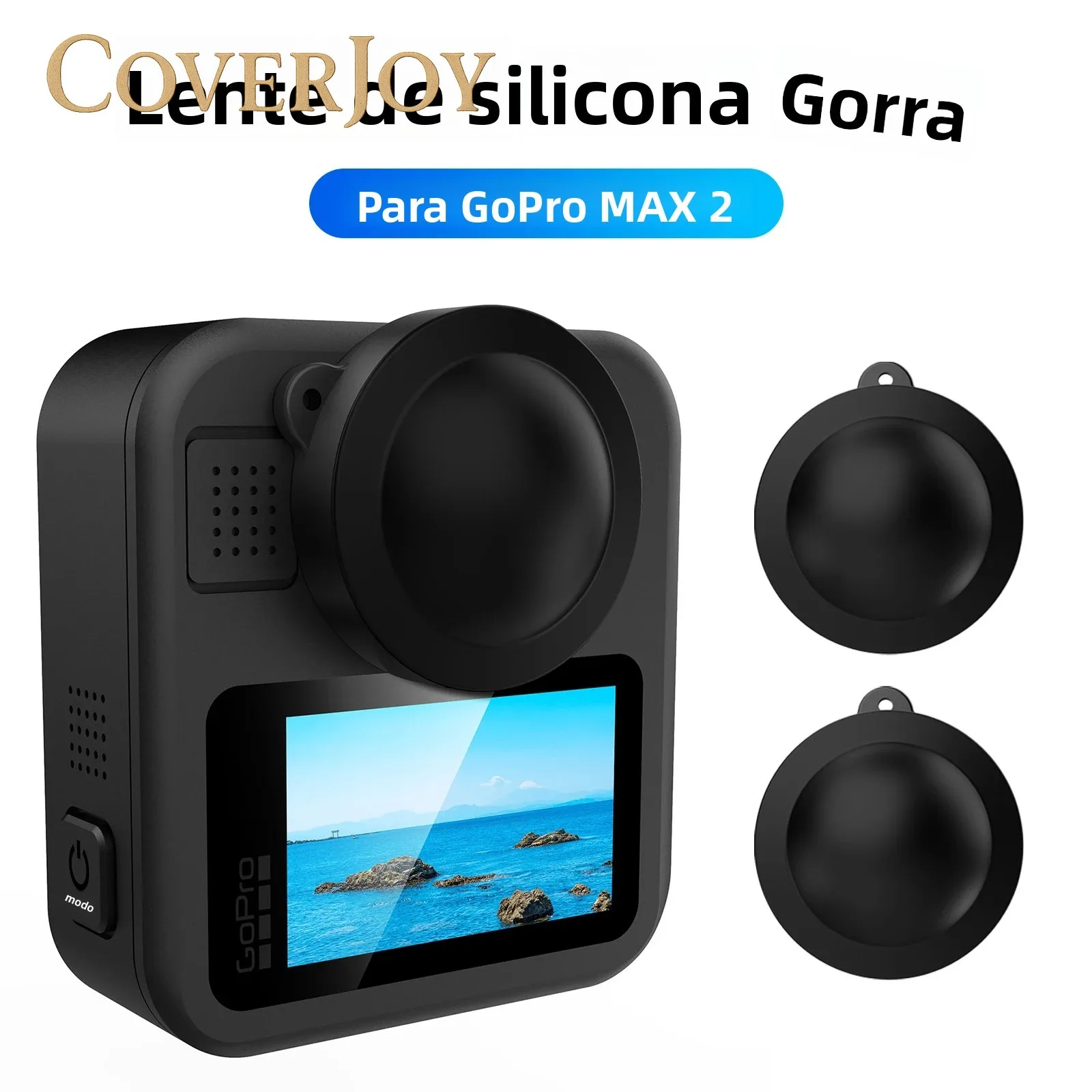 CoverJoy Lens Cover for GoPro MAX 2 Soft Silicone Protector Anti Scratch Anti Fall Protective Cap for Camera Lens