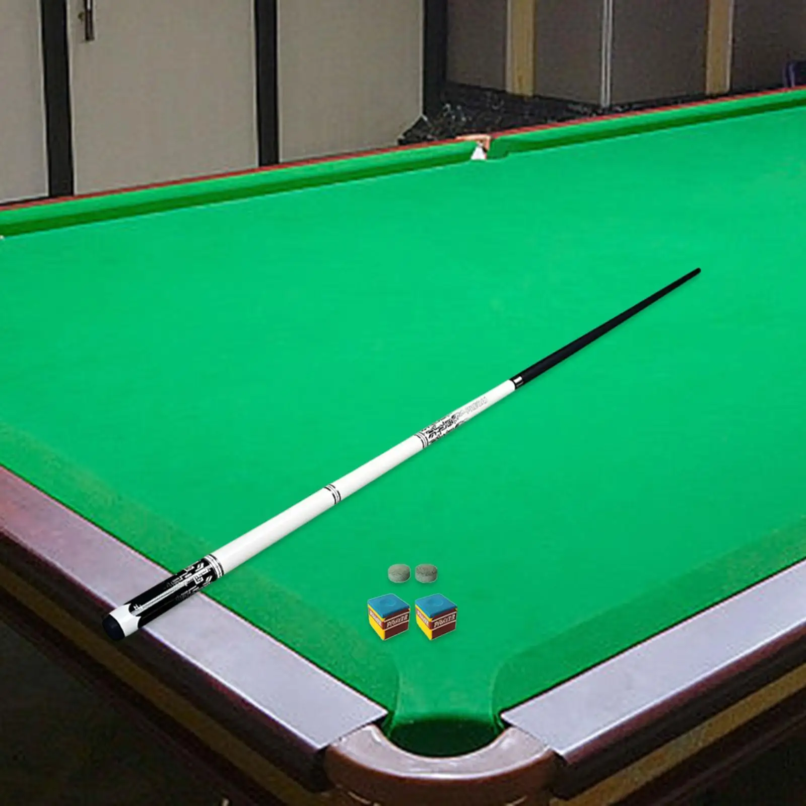 1/2 Split Koolstofvezel Poolkeu Snooker Poolkeu met Krijt Ergonomisch 57 inch