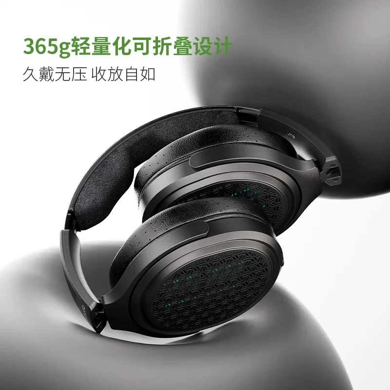 FiiO JT9 Open-Back Planar 1μm Ultra-Thin Film Aluminum Dual-Coated Over-Ear Wired Headphones HiFi with Detachable Cable Earphone view 3