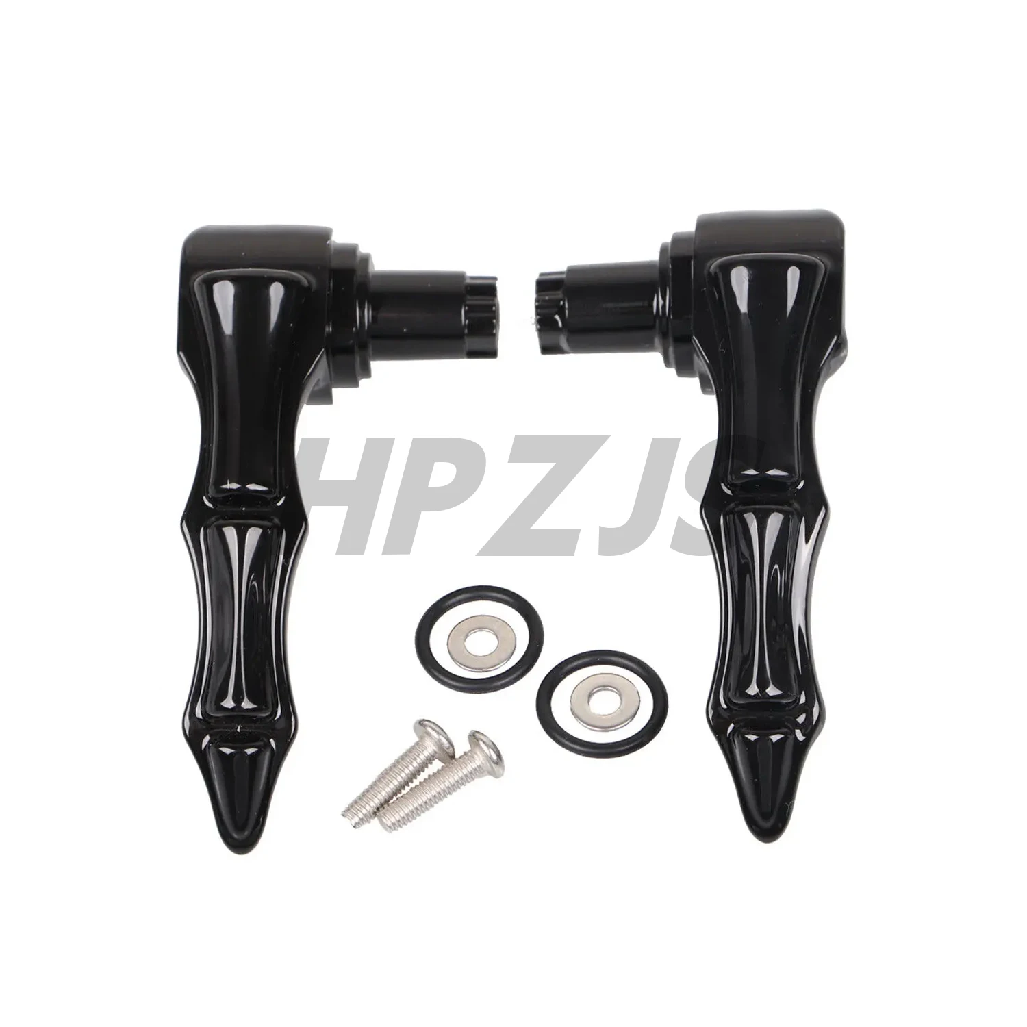 Motorcycle Saddlebag Lid Lifters Latch Handle Lever For Harley Touring Road King Street Glide FLHR FLTRXS 2014-2023 Gloss Black