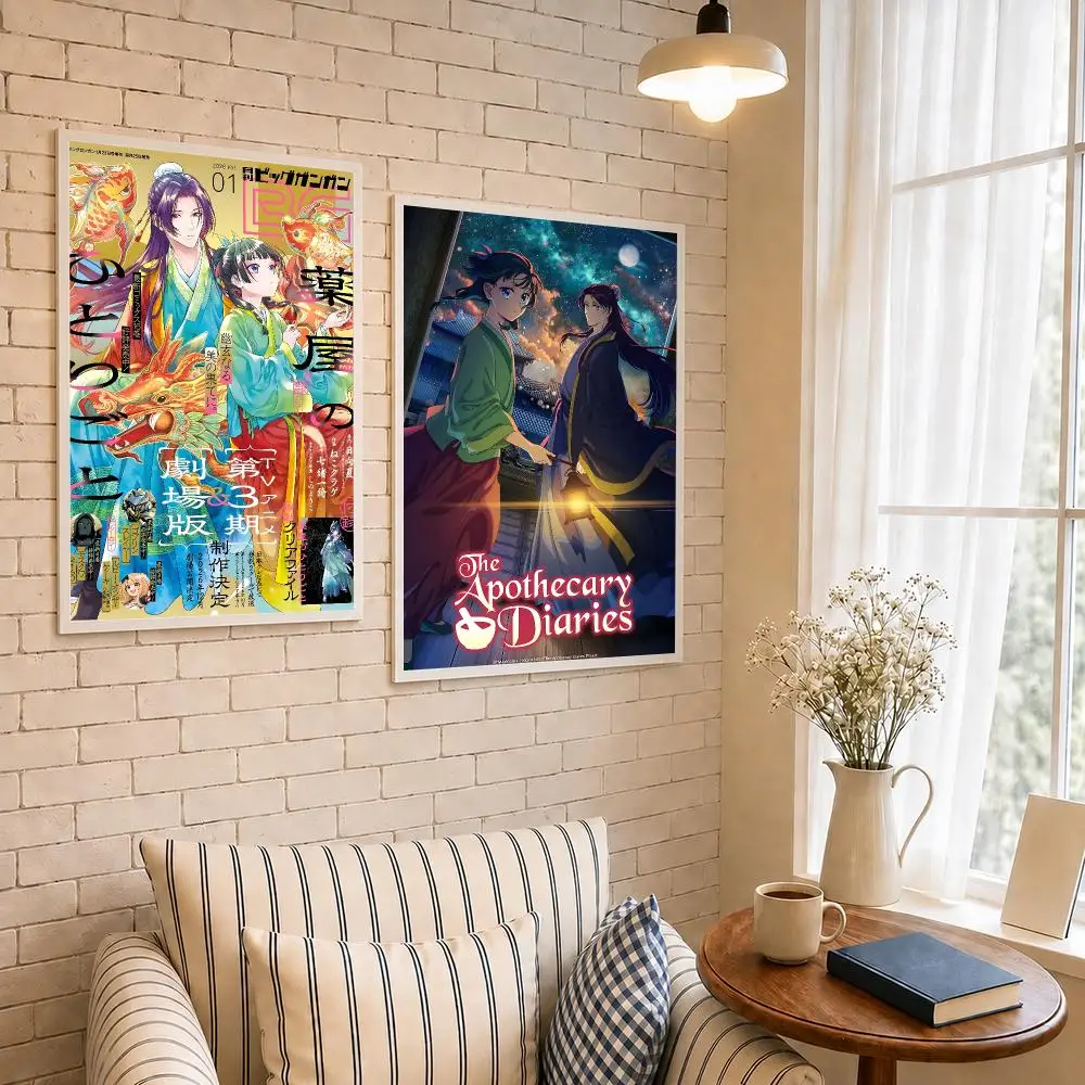 Anime T-The Apothecary Diaries Poster PP Self-Adhesive Waterproof Wall Decor for Bedroom,Living Room,Dorm,Bar Aesthetic Gift