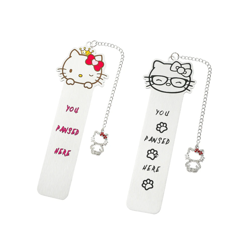 Cute Sanrio Cinnamoroll Hellokitty Melody Bookmark Kawaii Book Page Marker Cartoon Collect Souvenirs for Boys Girls Stationery