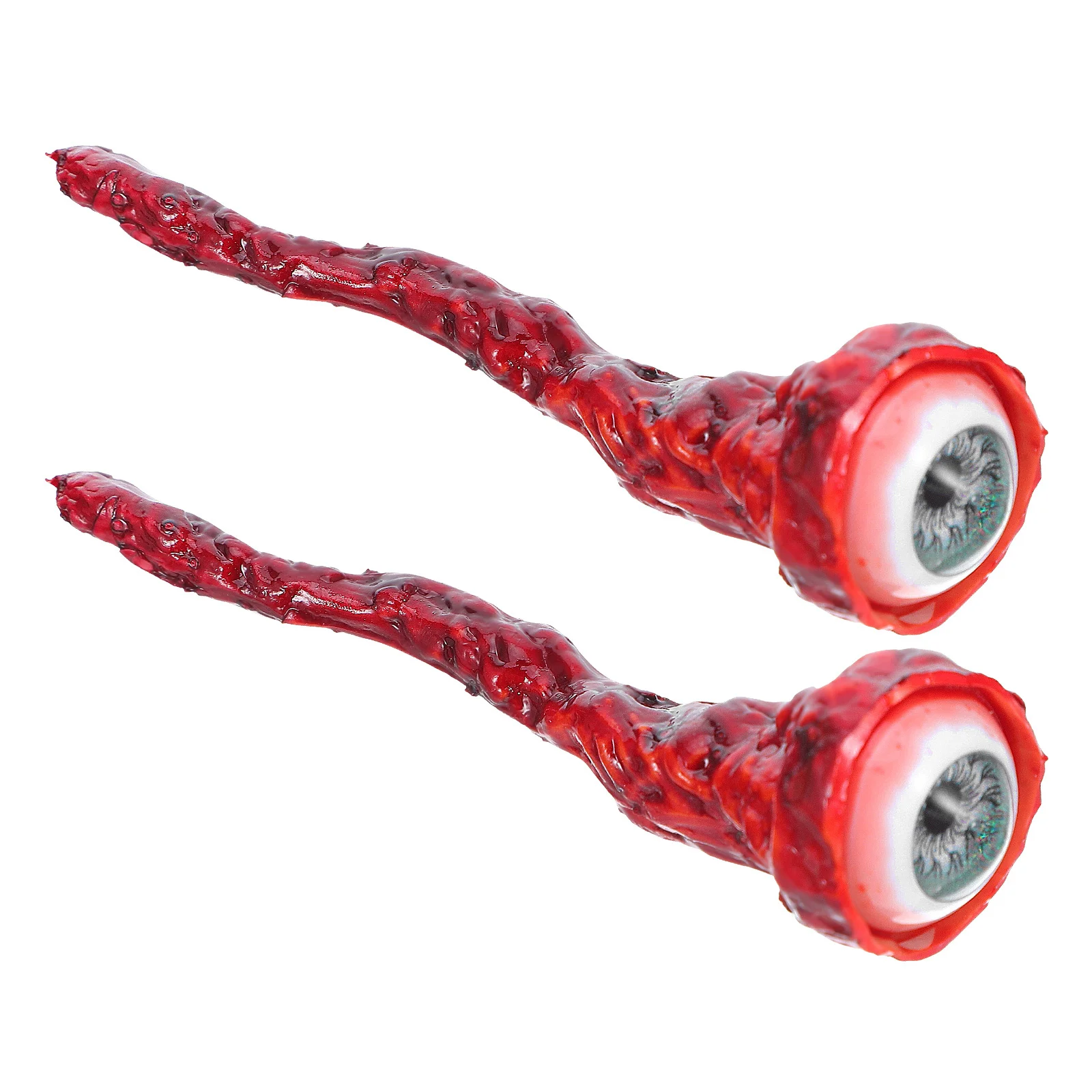 

2Pcs Rip Tear Eyeball Props Halloween Decoration Bloody Fake Eyes Realistic Portable Horror Party Supplies Halloween Eyeball