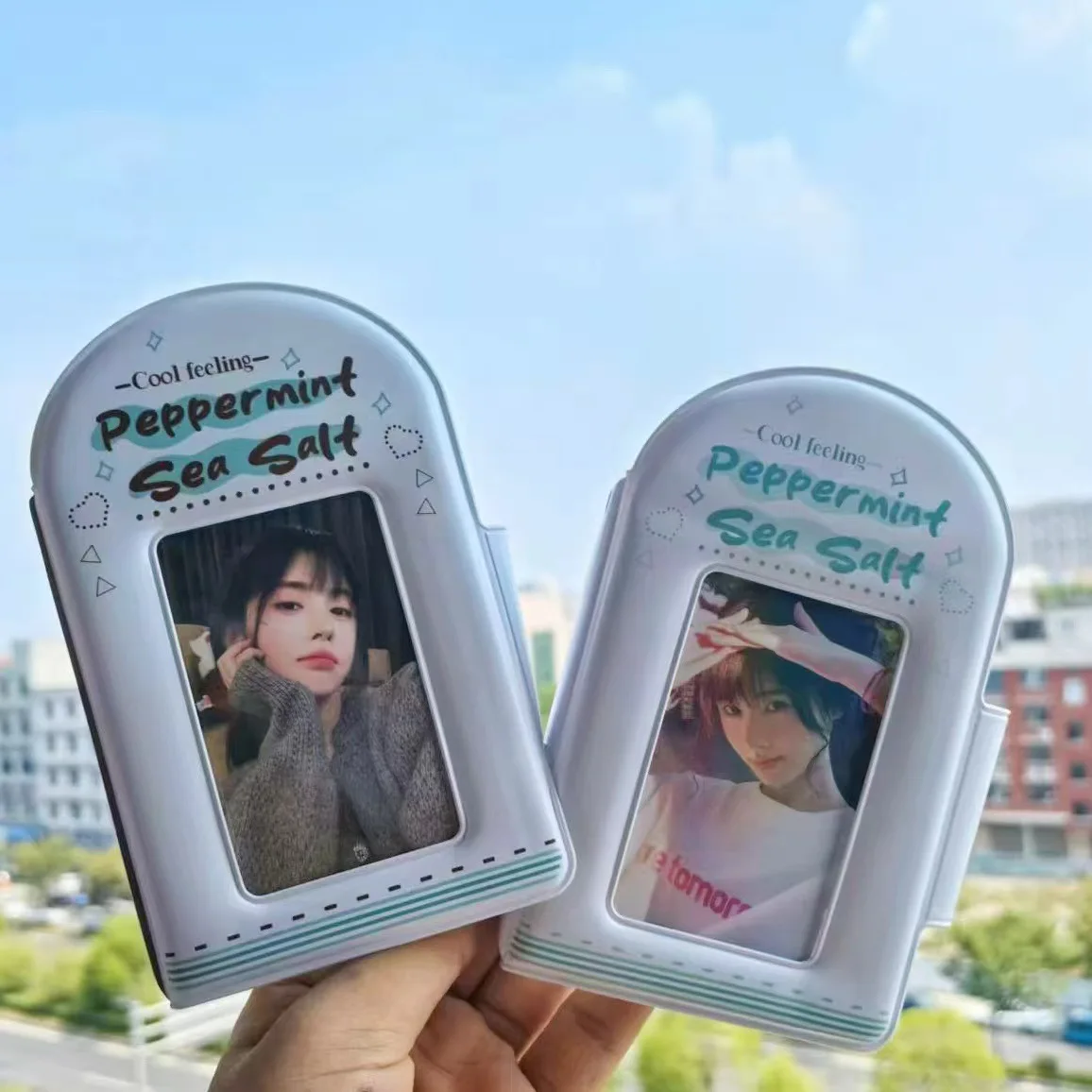 Snap Button One Grid Photocard Binder Kpop Album Polaroid Photo Book Idol Card Phone Case Holder