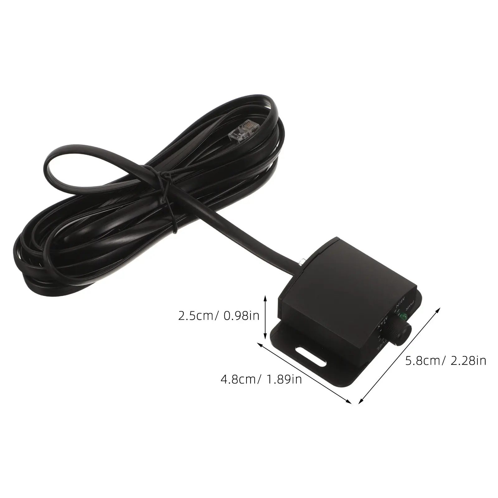 1Set Bass Control Knob for Car Audio Alloy Amplifier Bass Knob 6 Pin Panel Mount 13Ft Cable Subwoofer Volume Adjustment
