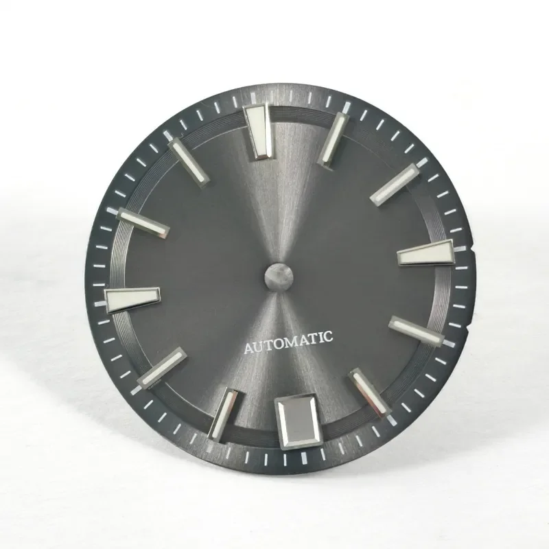 NH35 Sunburst مؤشر الاتصال الأزرق Lume 6 الساعة تناسب NH35 حركة 28.5 ملم إكسسوارات الساعة