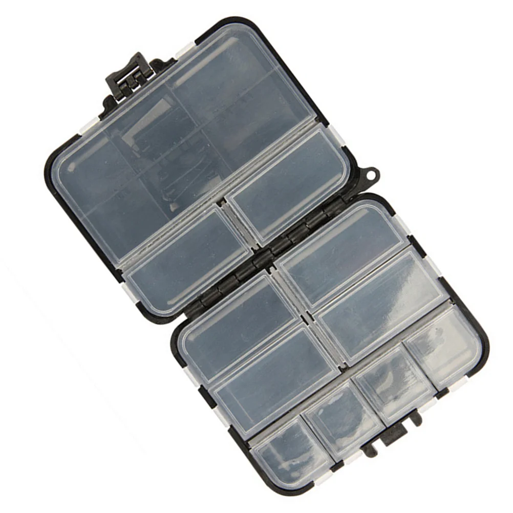 2 Pcs Waterproof Portable Tackle Boxes Organizer Plastic Storage Mini Utility Lures Fishing Boxes Small Organizer Boxes Containe