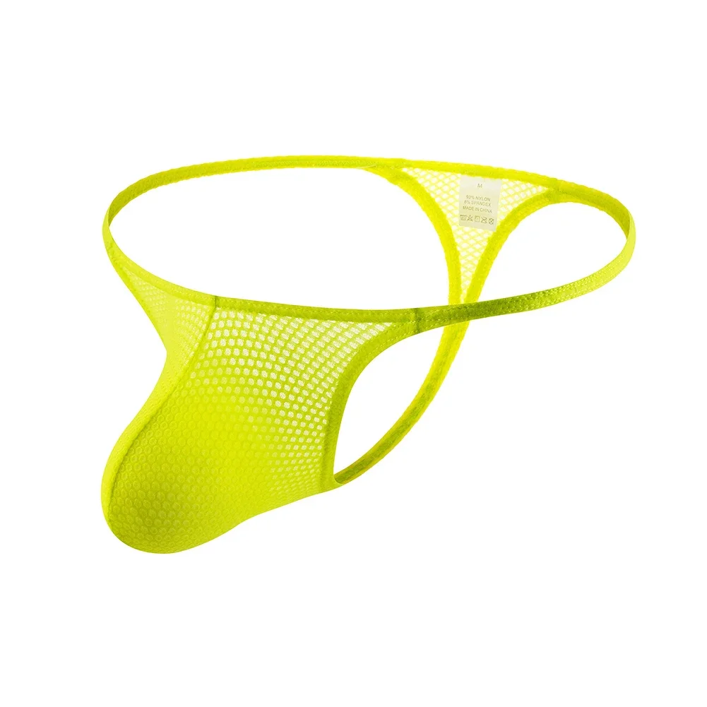 Culotte en Maille Transparente pour Homme, String Taille Basse, Confortable, Sous-Vêtement Gay