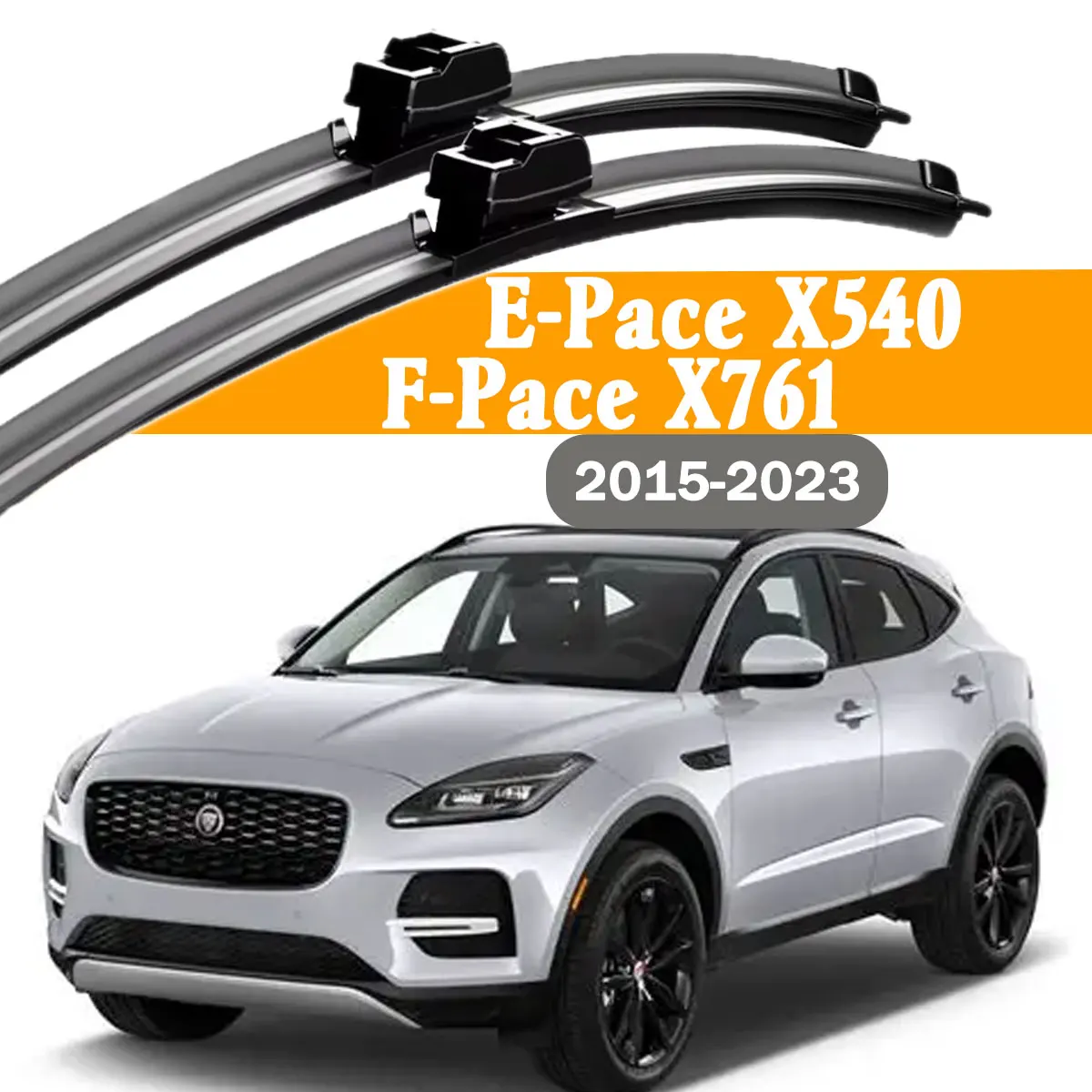 

2PCS Car Front Windshield Wiper Blade For Jaguar E-Pace X540 F-Pace X761 2015-2023 Windscreen Window Rain Brushe Accessories