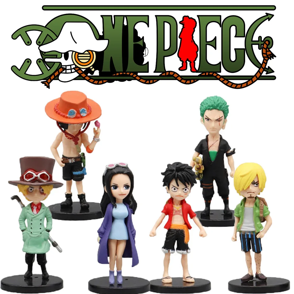 

6pcs/set Anime One Piece Action Figure PVC Luffy New Action Collectible Model Decorations Doll Children Toys For Christmas Gift