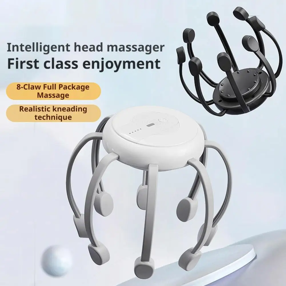 Automatic Head Massage Machine Octopus 8 Claw Smart Head Massager Wholesale Electric Head Therapy Device For Relaxation
