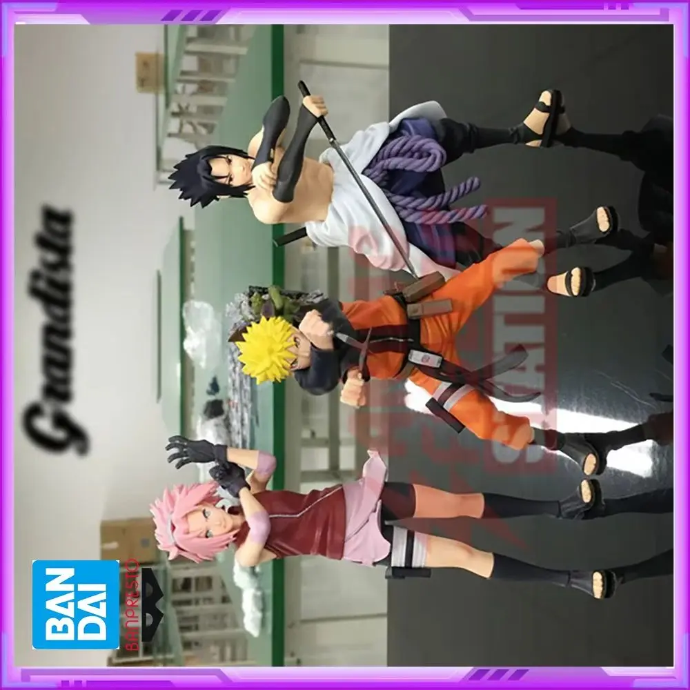 

Оригинальный BANDAI Banpresto Grandista NARUTO Uzumaki Naruto Uchiha Sasuke Haruno Sakura ПВХ аниме фигурки экшн-фигурки модель игрушки