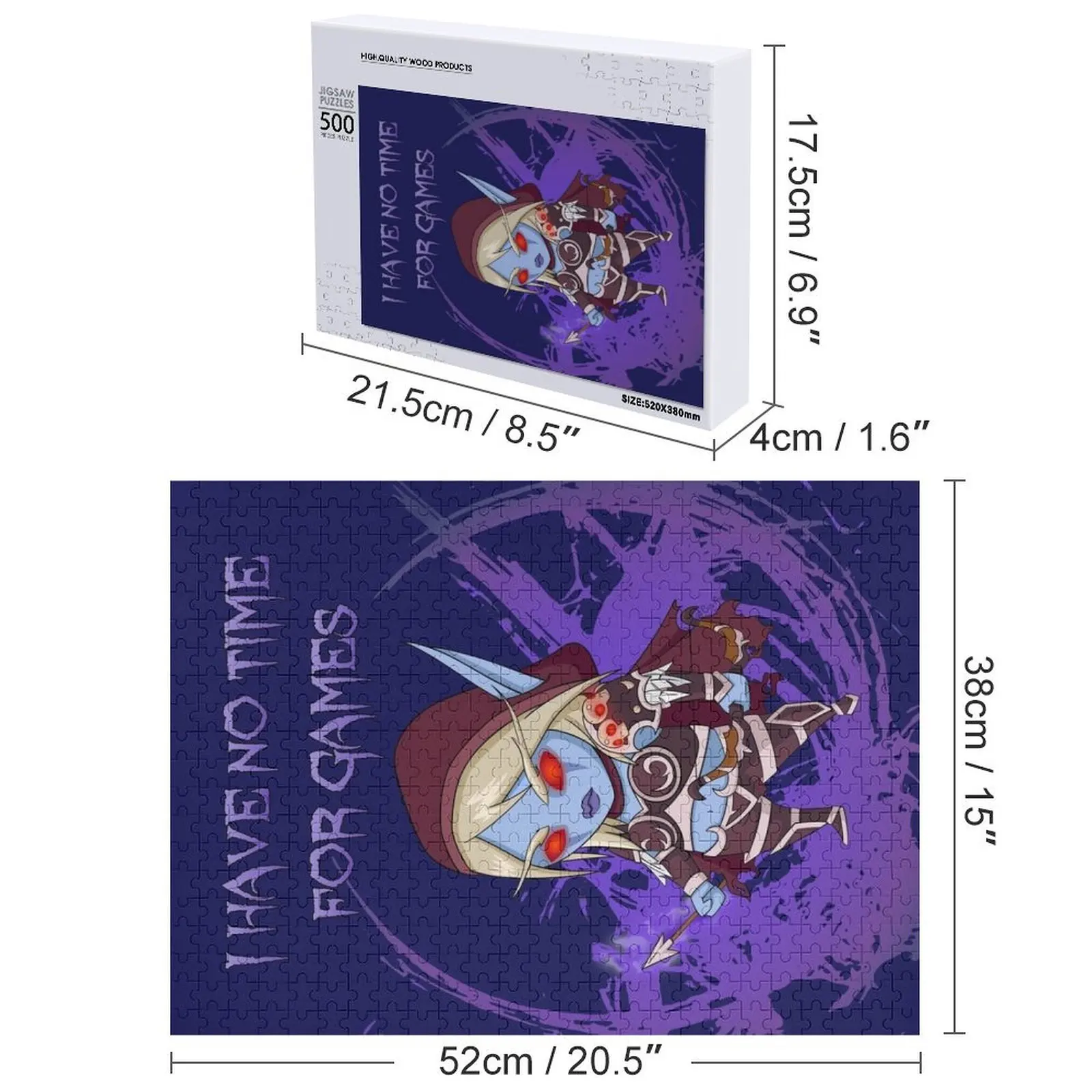 Sylvanas - No time for games Jigsaw Puzzle Giocattoli per bambini Regalo personalizzato Marati boschi per adulti Giocattoli per bambini Puzzle