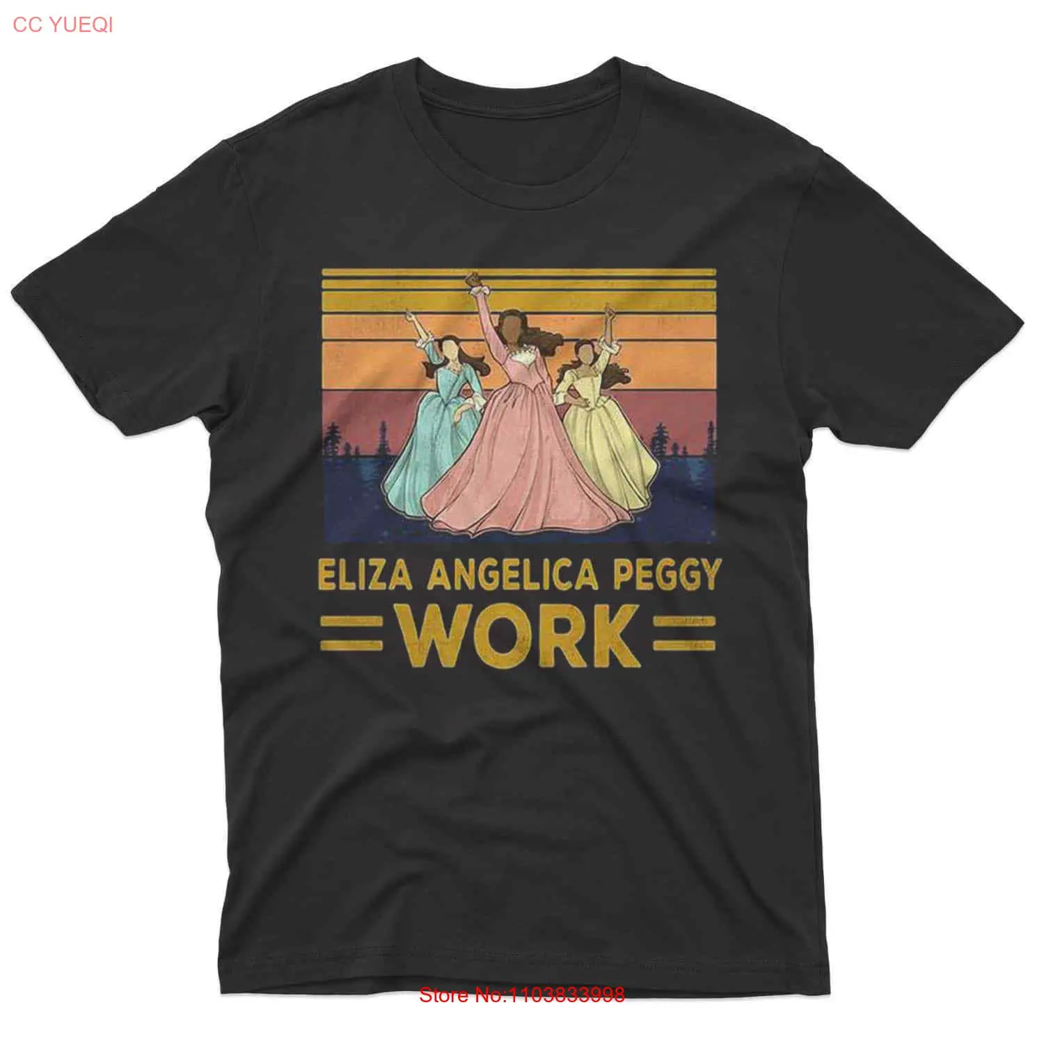 Angelica Eliza Angelica Peggy Work Vintage Funny T-Shirt, Classic Movie T-Shirt