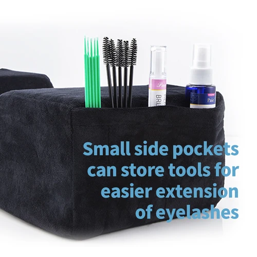 Imagen 2 del producto Almohada profesional para pestañas, soporte para el cuello, almohada para pestañas, pestañas de injerto suaves, espuma viscoelástica, almohada para extensión de pestañas, salón de maquillaje