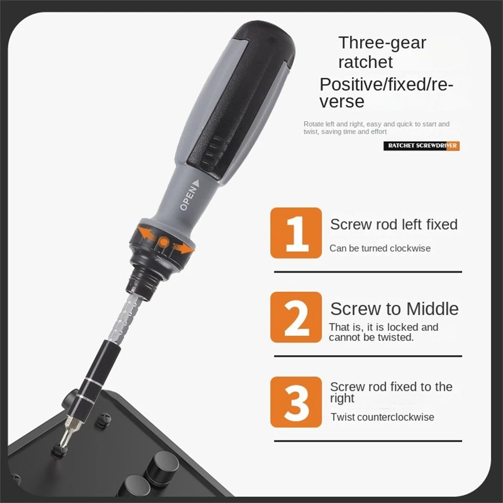 Multifunctional Ratchet Screwdriver Set Telescopic Screw Driver Magnetic Combination Maintenance Cross Kit Repair Tool 11 In 1