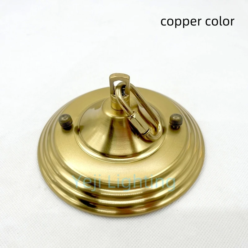 140mm Ceiling Plate with Buckle Iron Ceiling Canopy with Hook Metal Ceiling Rose for Chandelier Led Pendant Light Iron Lamp Base