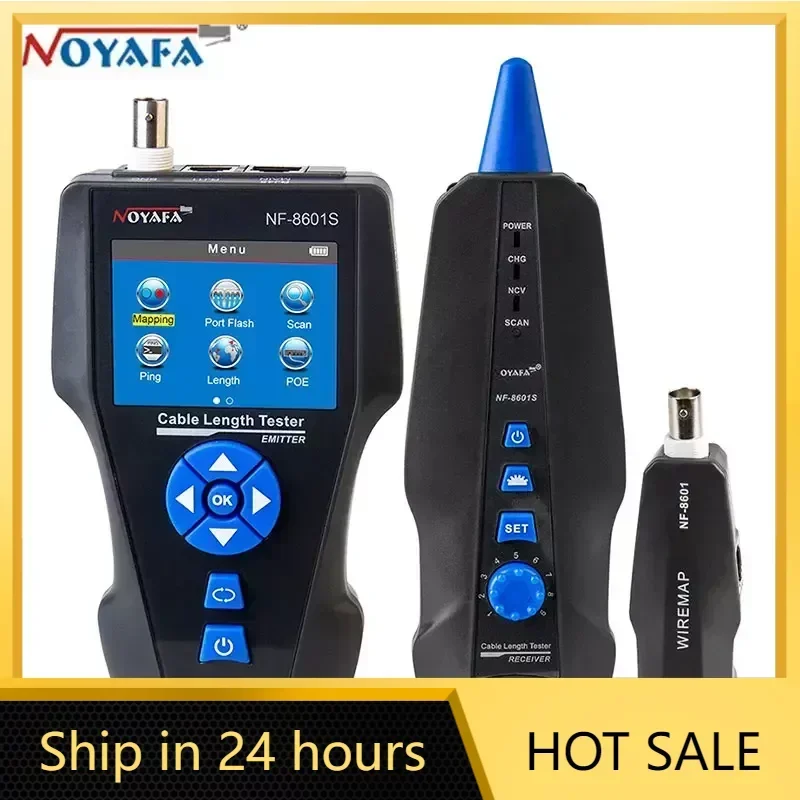 NOYAFA NF-8601S Network Cable Tester Multifunction TDR Length With PoE/PING/Port Lan Tester Network Cable Examination Devices