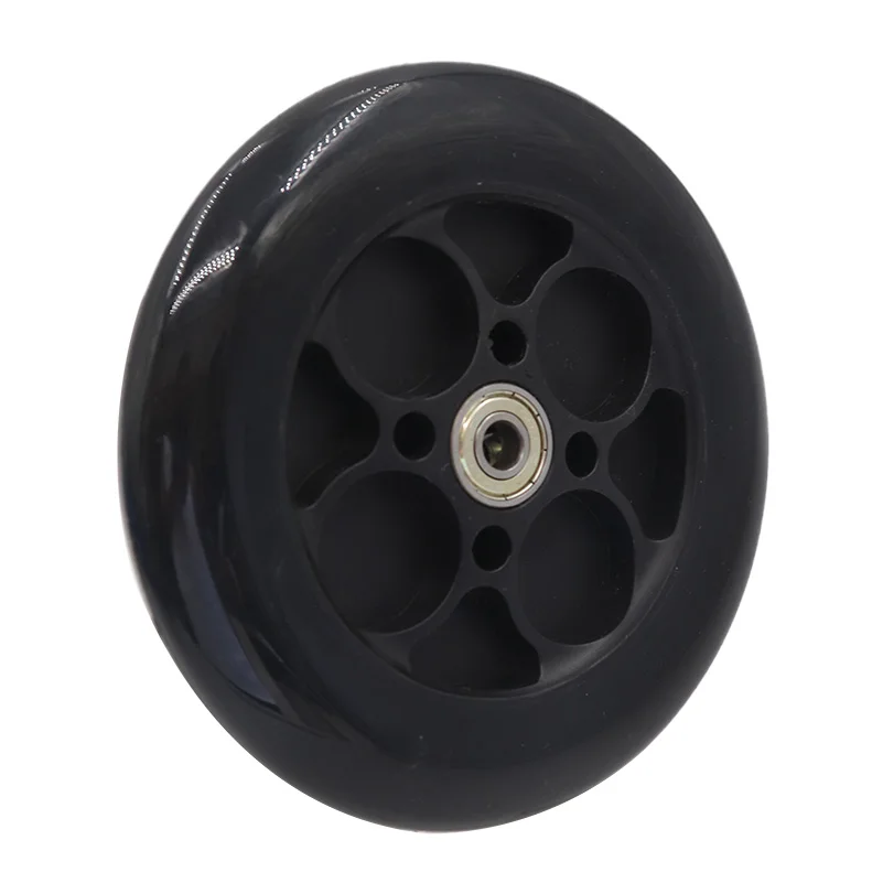 6-inch PU 140mm solid tire wheels suitable for scooter front wheel brake kit solid tire wheels