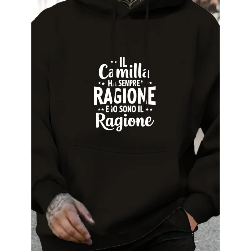 هوديي رجالي أبيض كاميلا لدي سبب دائمًا وأنا السبب المطبوع نمط عالي الجودة من القطن ملابس غير رسمية ملابس الشارع الشهير