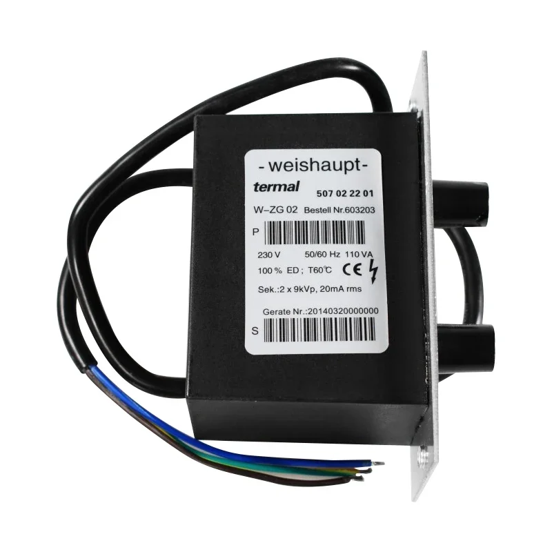

Оригинальный трансформатор зажигания Weishaupt W-ZG01 W-ZG02 2X9KV, высоковольтный пакет