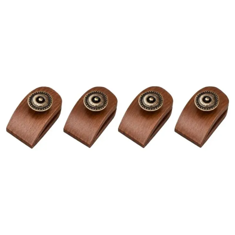 YANA50I Classy Clamps Wood Hangers For Tapestries, Quilts, Rugs- 4PCS Adjustable Wooden Hangers For Display Wall Mounting