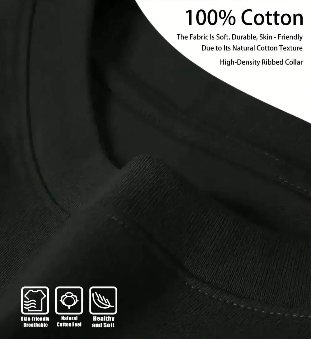 2025-26 الصيف Ñengo تدفق 100% القطن تي شيرت مطبوع قميص قصير الأكمام للجنسين الرجال النساء الرجال الأسود طاقم الرقبة قصيرة الأكمام