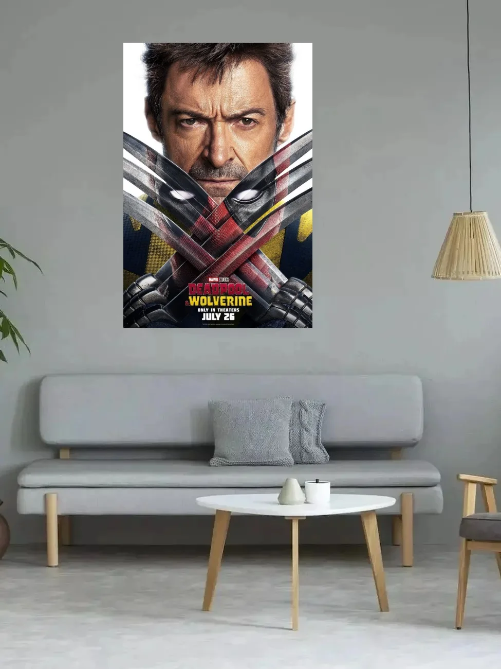 2024 Deadpool And Wolverine Movie, Print Art Canvas Poster,Living Room Decor, Home Wall Picture