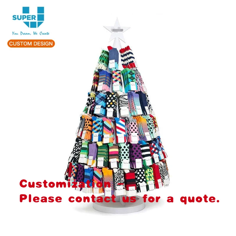 

custom.Attractive POS Merchandising Floor Stand Custom Wooden Retail Store Socks Display Stands Tailor Made Sock Hanger
