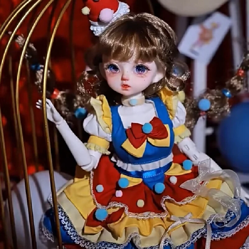 100%正規品シュガフェアリーBJDドール 1/6 サーカスプリンセス アンティークパジャマ レースドレス レジンフィギュアドール 女性ピエロアクロバットギフト