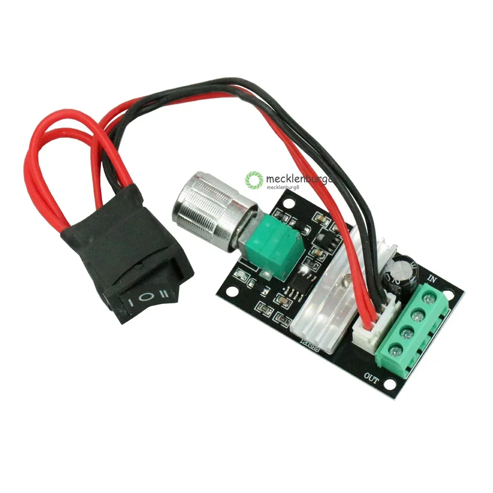 

1PCS 6V 12V 24V 28V 3A 80W DC Motor Speed Controller PWM Speed Adjustable Reversible Switch DC Driver Reversing For arduino