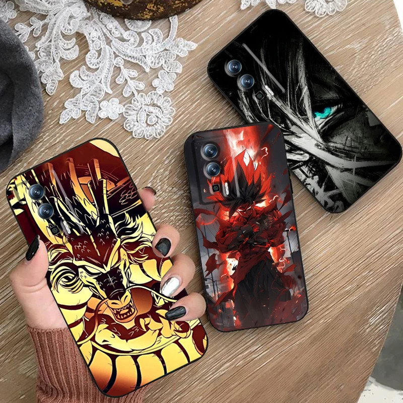 Anime D-Dragon Ball Z Goku Art For Xiaomi Redmi 9A 9C 9AT 10C 9 9T 10 12C 13C A3 12 K60 A1 K50 K40 5G Black Funda Phone Case