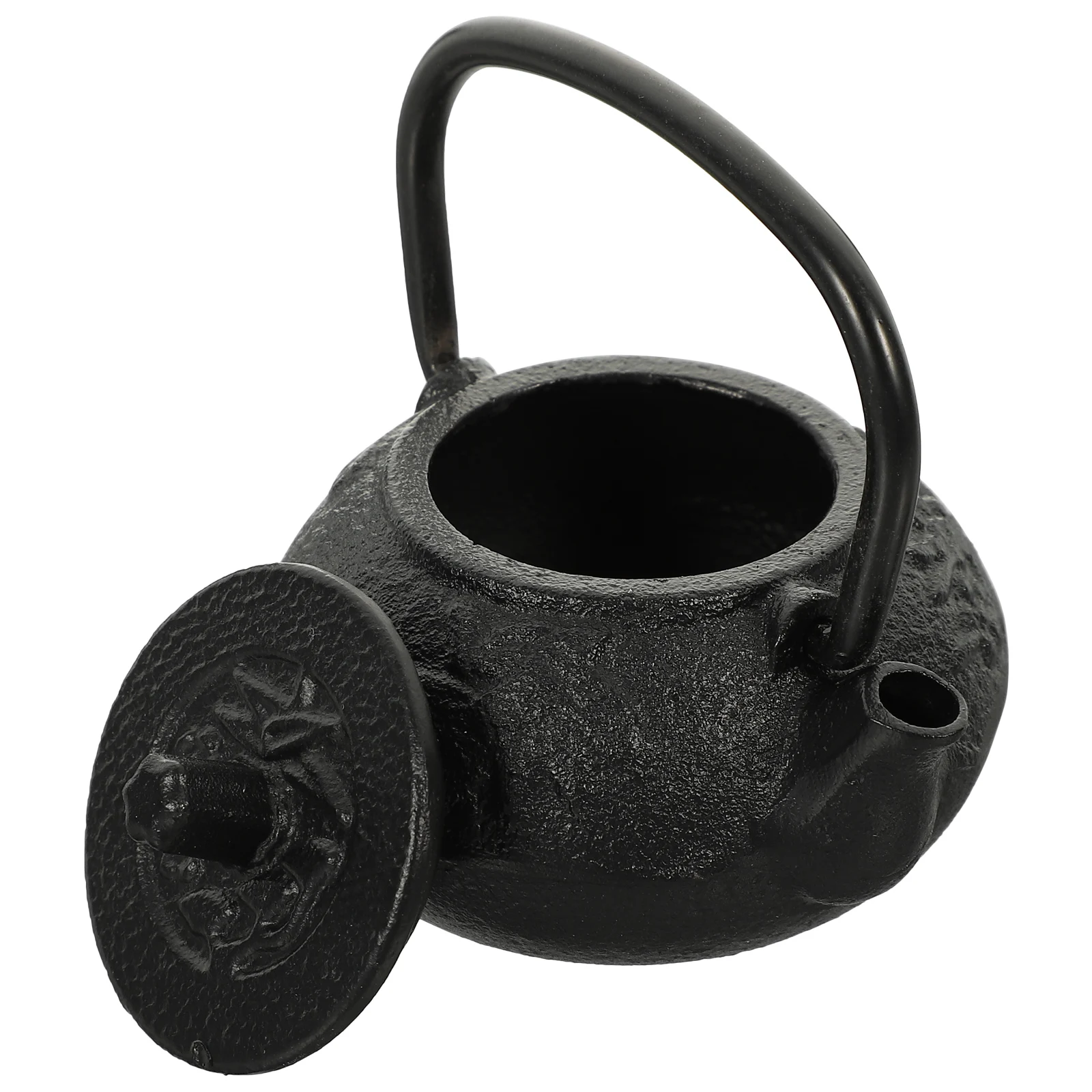 

Mini Teapot Set Cast Iron Kettle Retro Design Small Pots Stainless Steel Home Office Decorative Teapot Mini Tea Kettle
