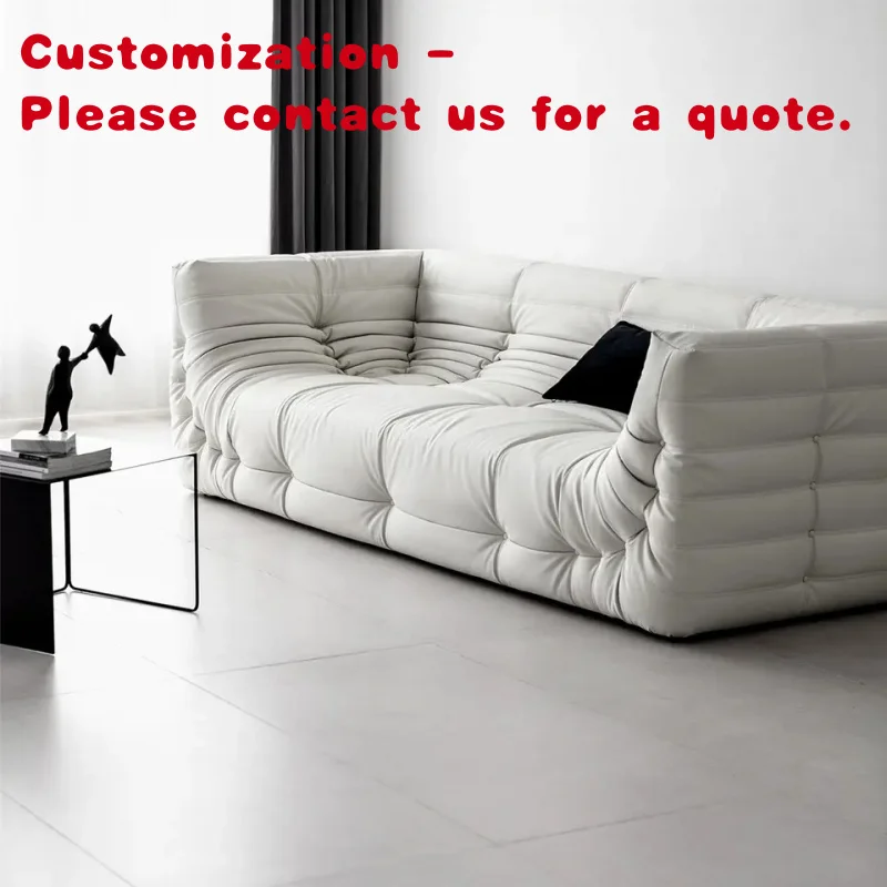 

custom.ATUNUS Unique Designer Black Leather Sofas Nordic Popular Art Exhibition Room Sofa Library Living Room Furniture Set