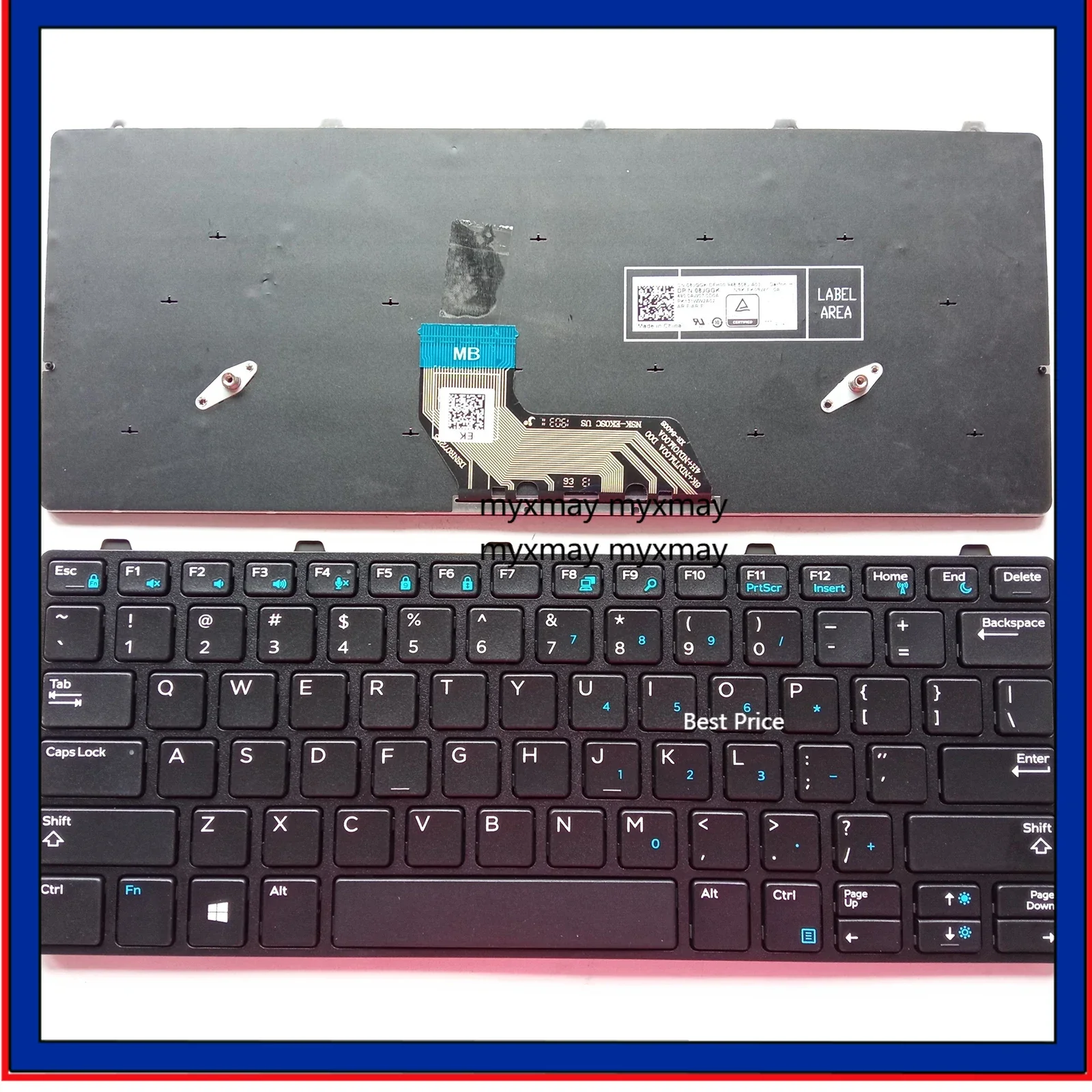 

Американская клавиатура для ноутбука Dell Latitude 13 E3300 3180 3189 3190 3300 3310 3380 P26T P95G