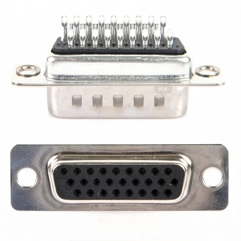 5pcs DB26 26 Pin HDB26 Male Female 3 Rows Solder Type D-Sub Connector Socket Adapter