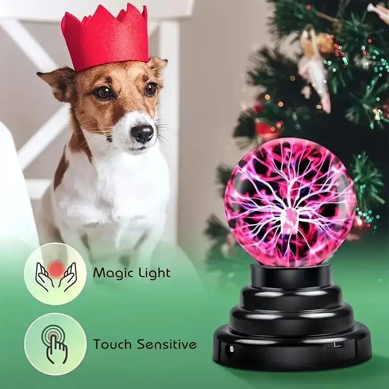 Magical Plasma Ball Night Lamp,Plasma Electric Nebula Ball, Touch Sensitive Lamp, Christmas, Birthday Gifts For Friends Lover