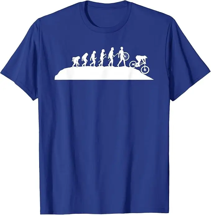 Downhill Evolution - Downhill-Fahrer Mountainbike-Fahrer MTB T-Shirt Y2k Trail-Biking Outdoor-Kleidung Humor MTB Radfahrer Cooles T-Shirt – Detail 14