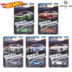 Hot Wheels Fast & Furious HNR88 Series Alloy Car Model 1/64 Toyota Subaru Mitsubishi Simulation Cars Model Custom Birthday Gift