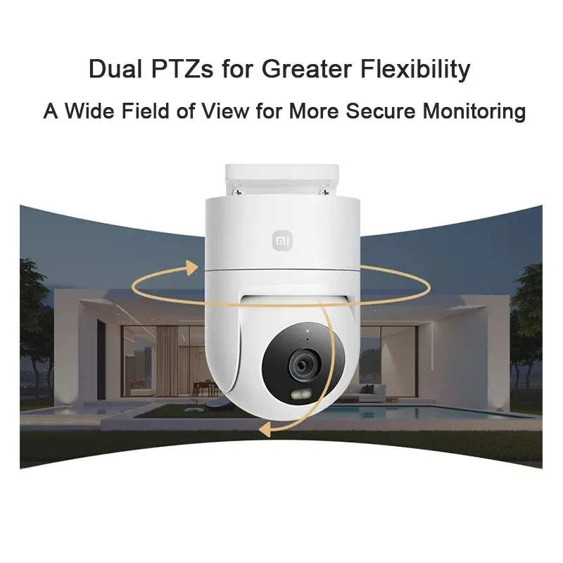 Xiaomi Outdoor Camera 4C 5 Megapixel Full-color Night Vision IP66 Waterproof Bidirectional Gimbal Wifi 6 Humanoid Tracking CN