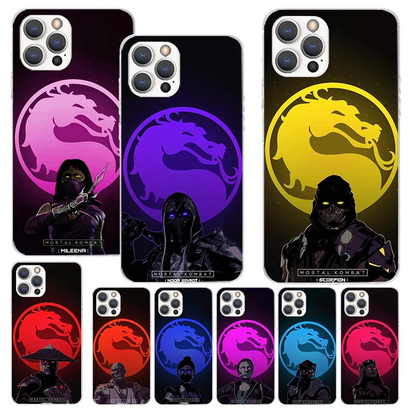 Scorpion Zero Sub Mortal Kombat Phone Case For Apple iPhone 16 15 14 13 12 11 Pro Max Mini XS XR X 7 Plus 8 + SE Soft Silicone P