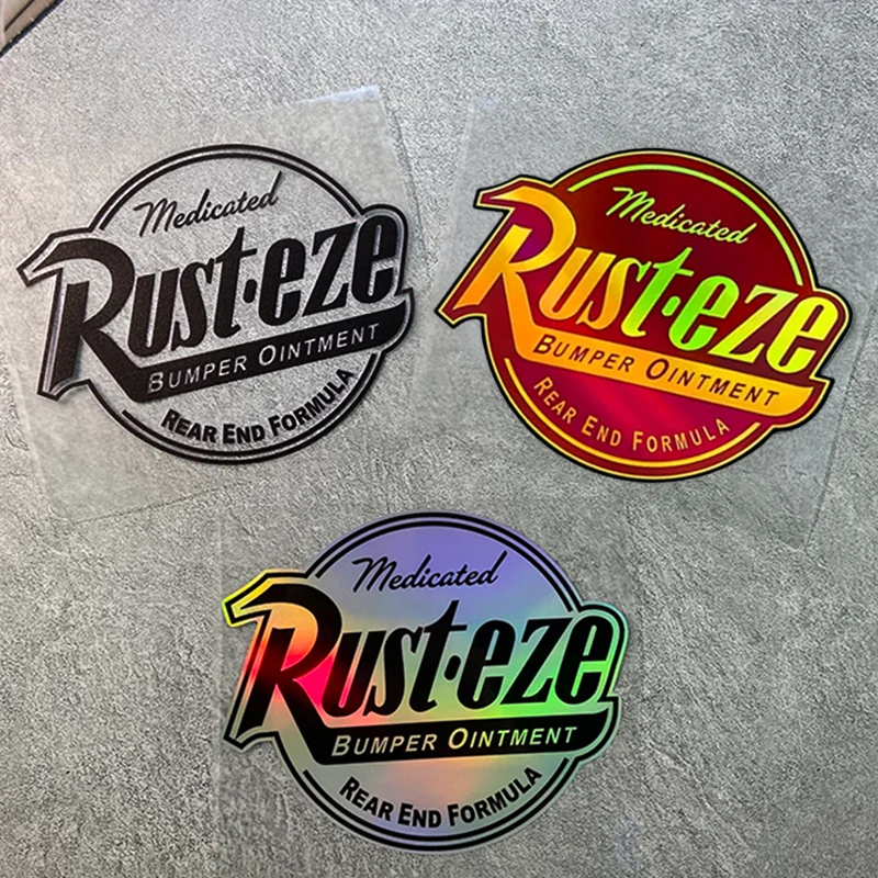 Rust-Eze Motorcycle Stickers Waterproof for Refit Motorbike Fuel Tank Fairing Scooter Vinyl Decals Car Truck Cartoon Decoration image 3