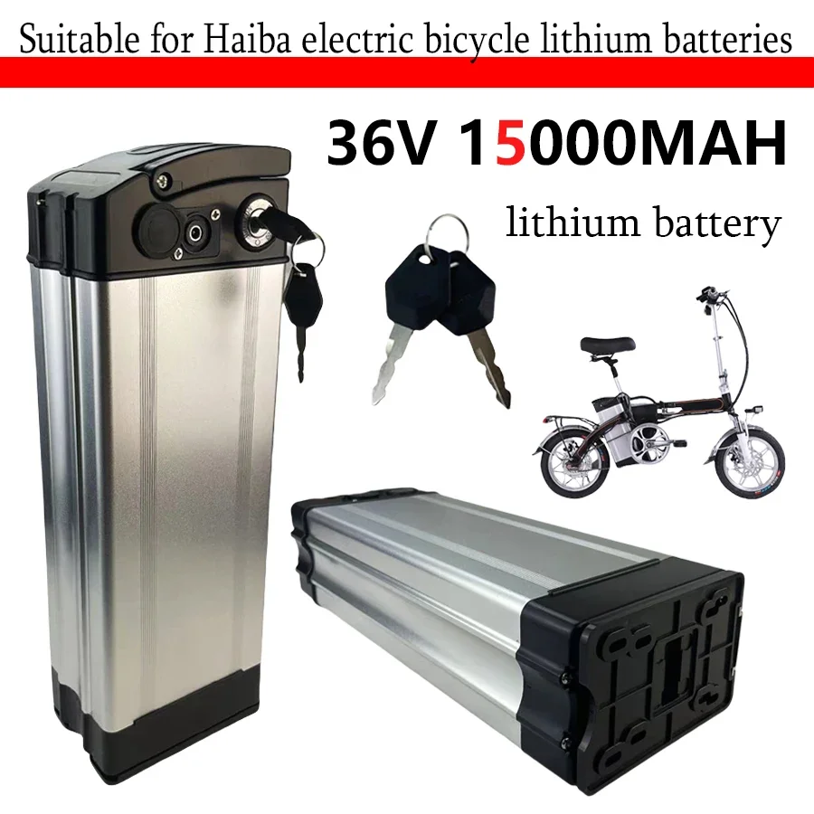 HaiBa 36V Ebike Battery Pack 10000mAH/15000mAH/20000mAH For Shengmilo MX20 Folding Fat Tire Snow Bike Electric Bicycle