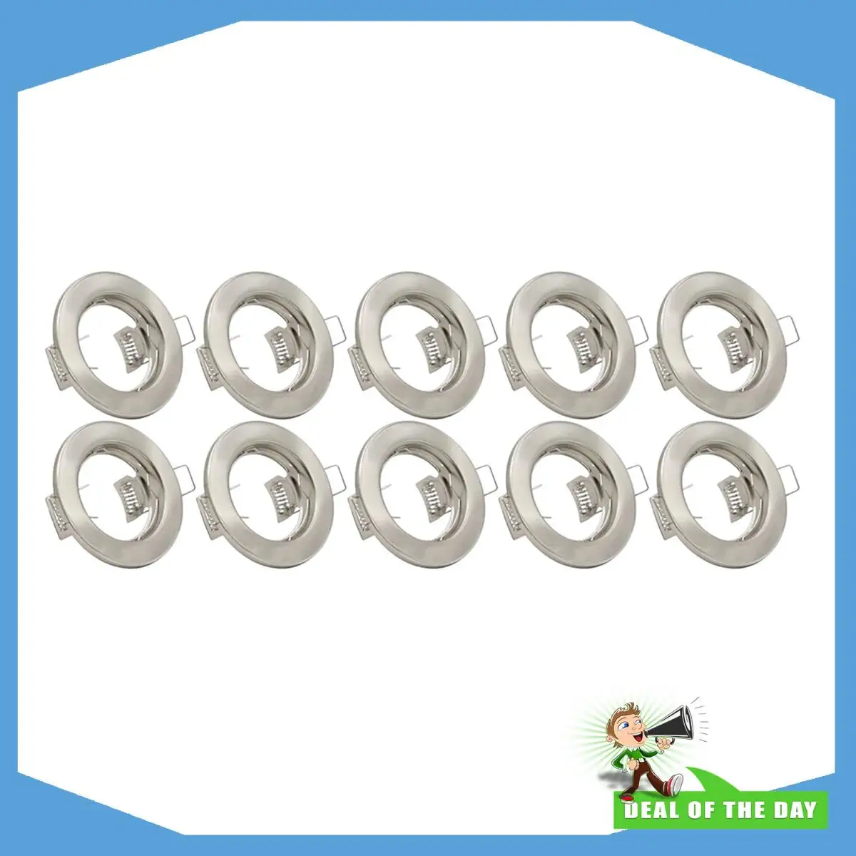 24-Hour Delivery Round Satin LED Recessed For Ceiling Light Mounting Frame Spotlight Fittings Downlight For Ceiling Spotlight MR