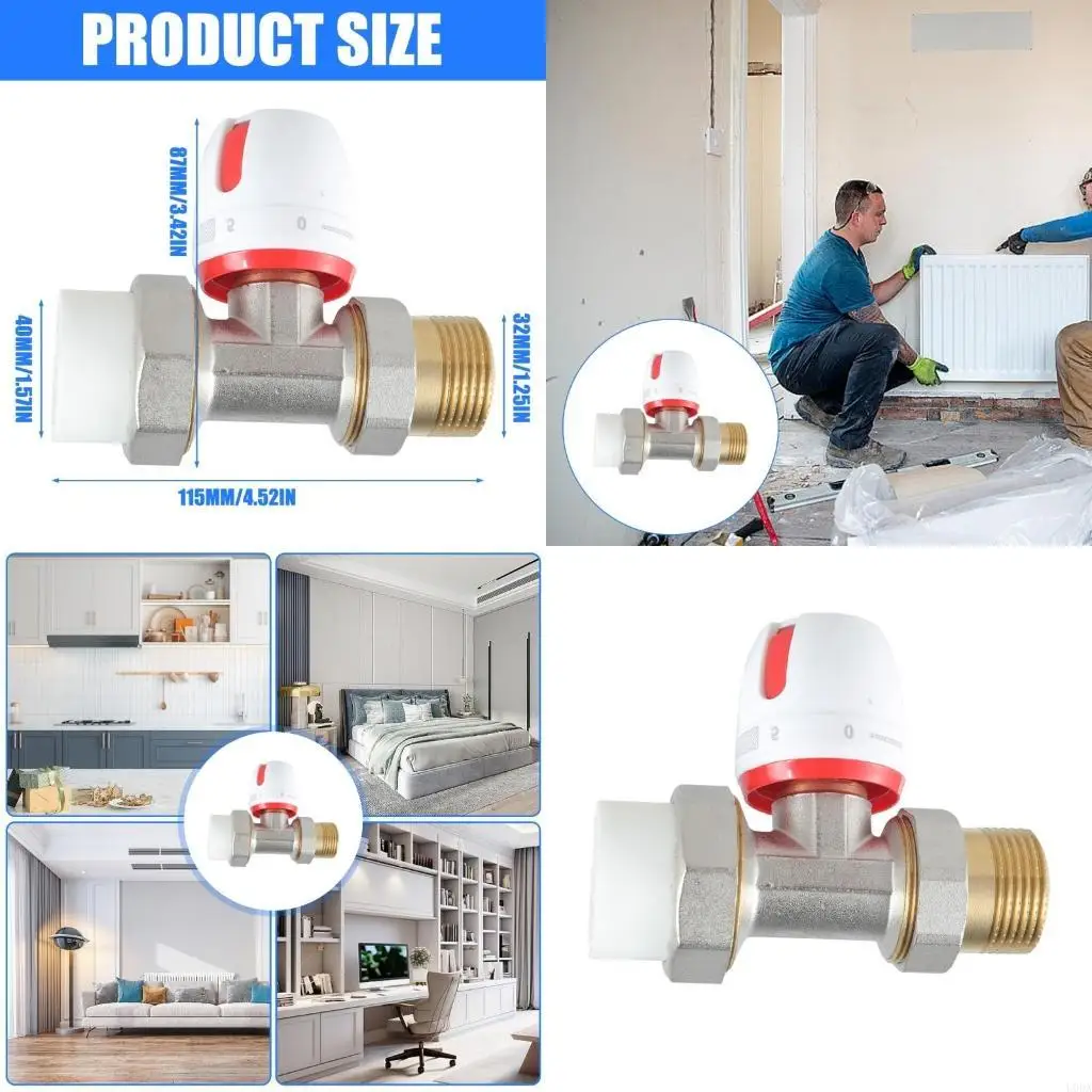 

Регулируемые клапаны термостата отопления дополняют термостат для бытового использования