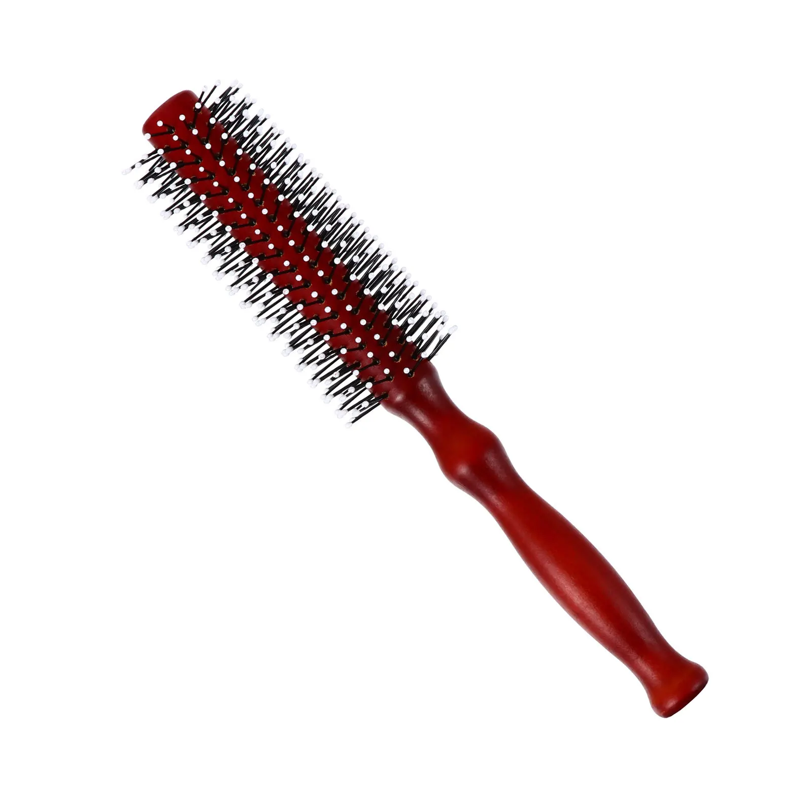 

1pc Wood Round Hair Comb Lightweight Durable Smooth -Free Scalp Massage Styling Tool Hairdressing Comb For Women