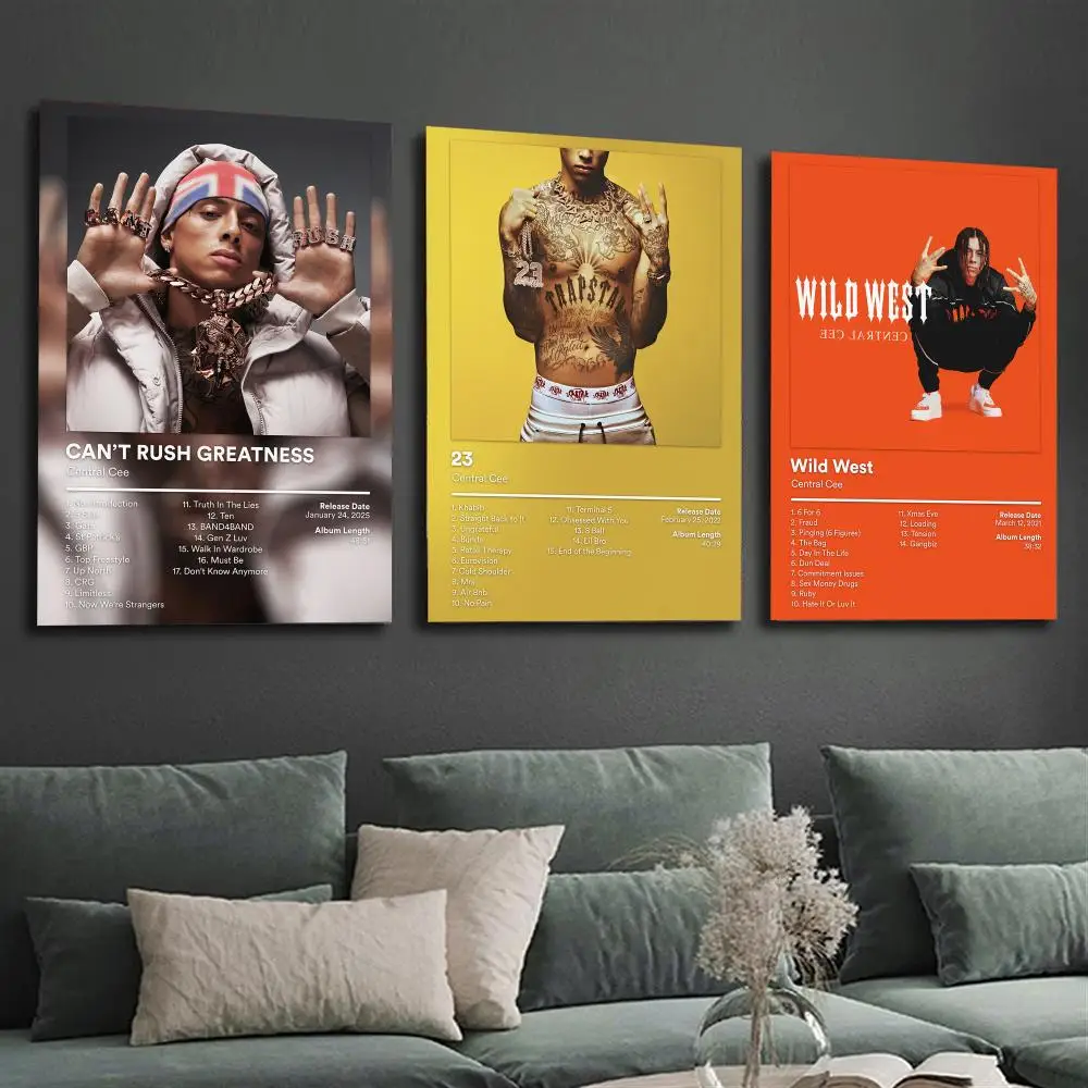 Singer C-Central Cee Poster Modern  Wall Art Aesthetic Minimalist Bedroom Decor Cafe Home Gift