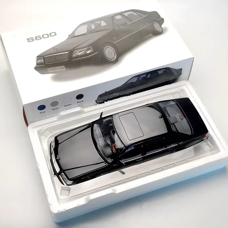 دييكاست 1:18 مقياس بنز S600 النمر رئيس المصنع الأصلي كامل الباب سبيكة سيارة نموذج تحصيل لعبة هدية تذكارية العرض